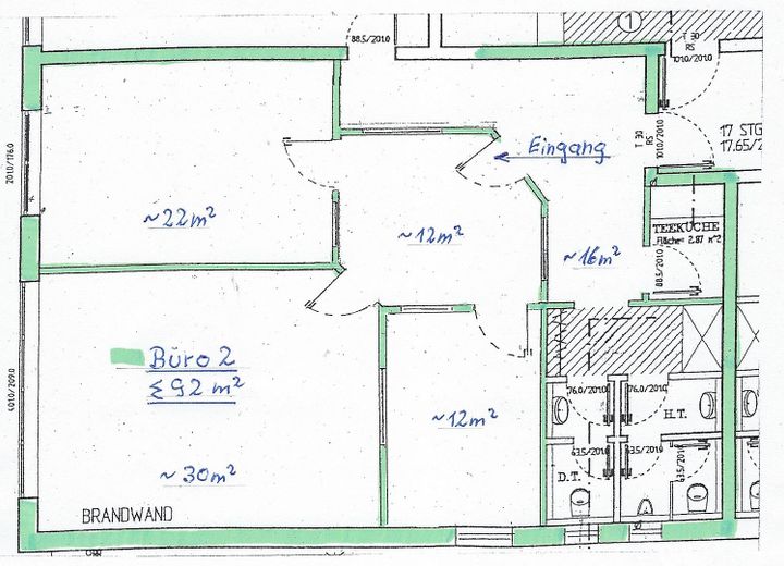 Powierzchnia biurowa do wynajęcia – Grundriss