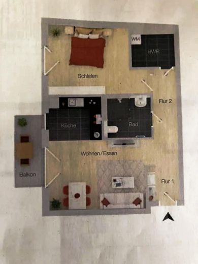 Appartement 2 pièces accessible aux personnes à mobilité réduite dans un emplacement attrayant (UKE, Hoheluft) – Photo 23