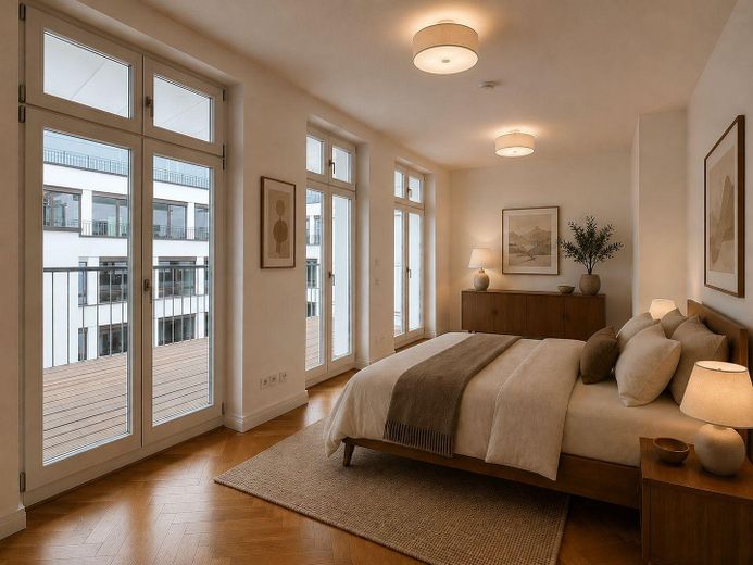 Provisionsfrei: Außergewöhnliche Dachgeschosswohnung mit Blick über Berlin und toller Dach-Terrasse – SZi 1 mit Loggia KI