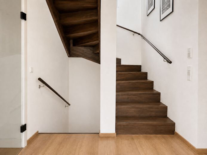 Sin comisión | Casa unifamiliar moderna con piscina y lounge | Orientación sur | Cerca de la A9 – Treppen EG