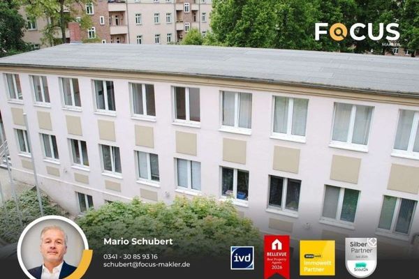 Schönefeld - Exceptional 3-room rear building apartment with bathtub, guest WC and underfloor heating