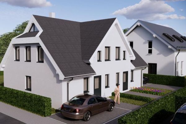 Neubau! 1 von 4, exklusiven Doppelhaushälften, nur 10min bis Stralsund!