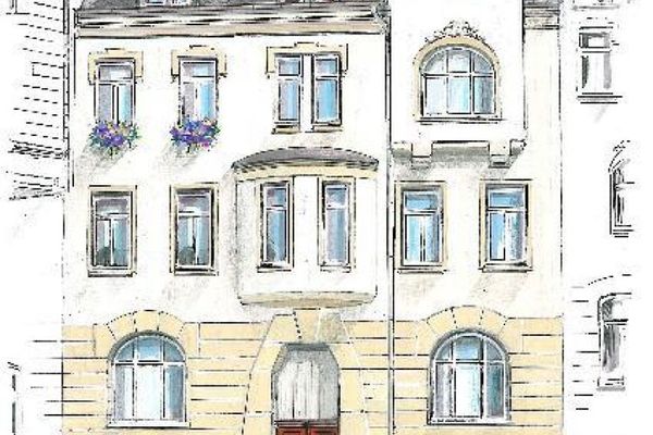 Schubertstr. 17، الشقة 2 ~~~ شرفة، حمّام مع حوض استحمام ودُش، غرفة تخزين في بيت الدرج