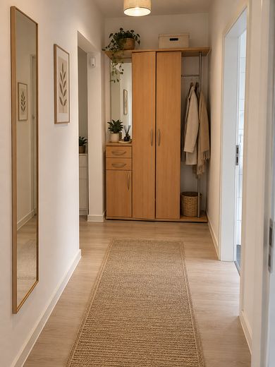 Przestronne, gruntownie wyremontowane mieszkanie 5-pokojowe z balkonem i ogrodem – Garderobe,Flur
