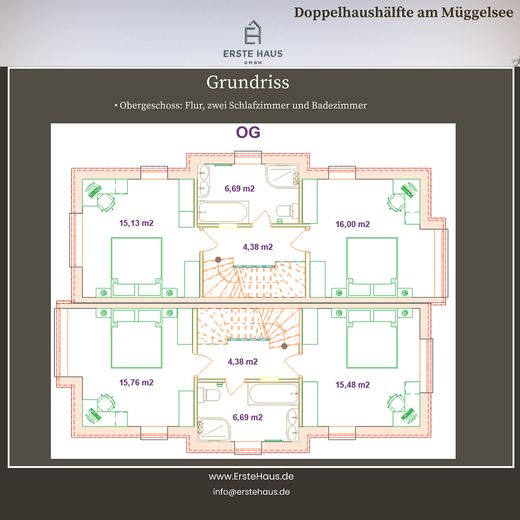Nowy dom w Berlinie-Müggelheim – A+, taras na dachu, ogród, 4,5 pokoju, bez prowizji – Zdjęcie 31
