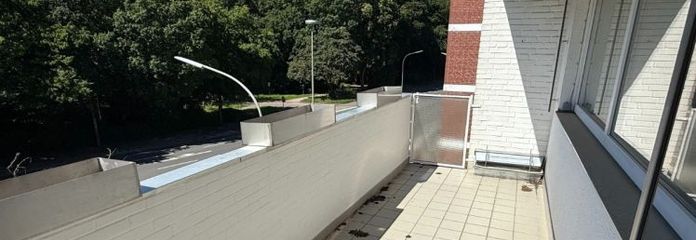 Mooi 3-kamerappartement met balkon op het zuidwesten en garage in Heppens