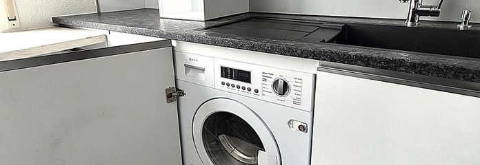 Waschmaschine in Küche