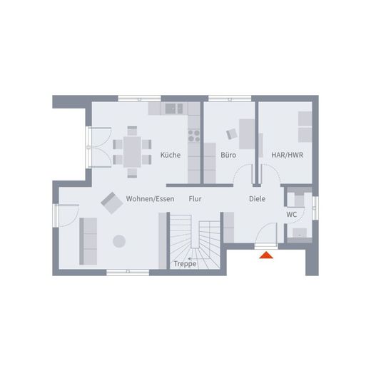 ARCHITEKTUR MIT WEITBLICK – Grundriss Erdgeschoss