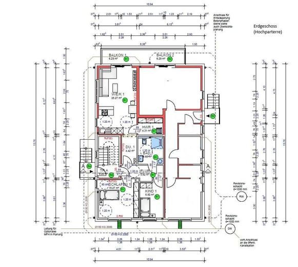 Modernes Wohnen in Nottuln/Appelhülsen - Neubau-/ Sanierungsprojekt - Erdgeschoss - Nr.1 – Haus 17 Erdgeschoss (Hochparterre)