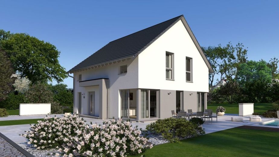 DAS LICHTDURCHFLUTETE KUBUS-HAUS – Ansicht Eingang