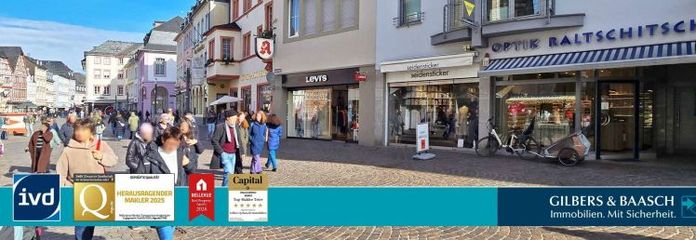 Trier: Zentral gelegene Einzelhandelsfläche in 1A Lage in unmittelbarer Nähe zum Trierer Hauptmarkt