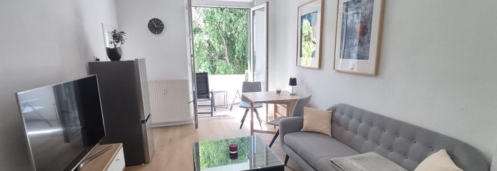 Modernes und vollmöbliertes Zuhause in zentraler Lage - Uniklinikum Essen – Wohnzimmer