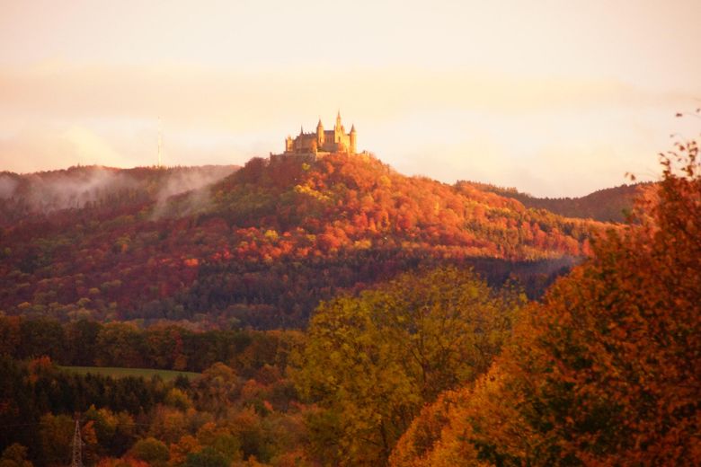 Hohenzollernblick vom Fenster