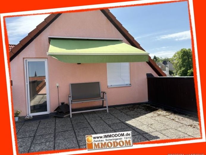 4-Zimmer-Dachgeschoss-Maisonetten-Wohnung mit großer Dachterrasse sowie Markise und Einbauküche zu verkaufen! – फोटो 1