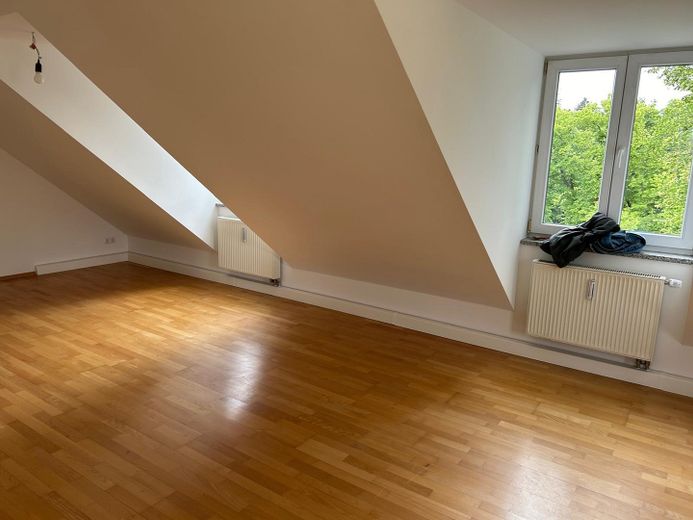 Odnowione 3-pokojowe mieszkanie na poddaszu (odpowiednie dla wspólnego mieszkania) – Wohnzimmer
