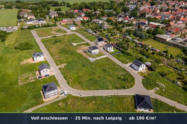 Construire sans promoteur près de Leipzig – terrains constructibles viabilisés à Lützen à partir de 190 €/m²