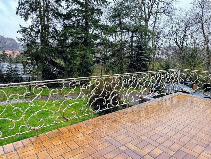Schöne Wohngebäude mit zwei Wohnhäusern in Kaiserslautern-Erlenbach zum Verkauf – Terrasse / Rechts