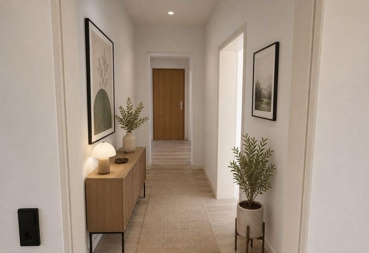 Appartement 2 pièces joliment rénové à Zeitz, à partir du 01.10. – Flur zu den Zimmern