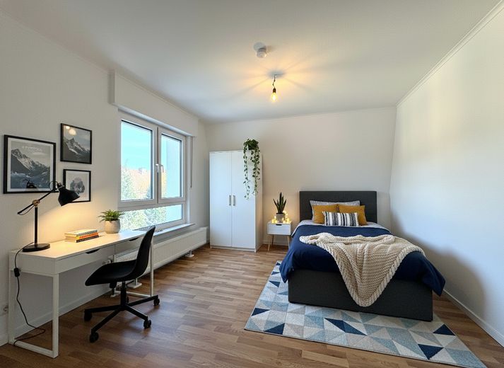 Schlafzimmer 1 (KI-möbliert)