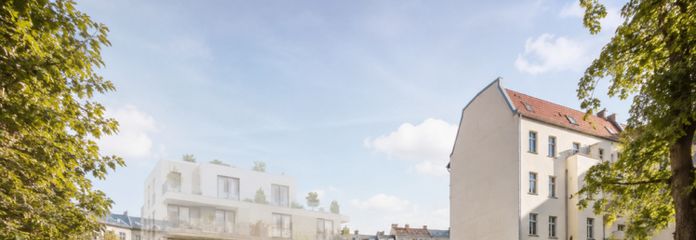 Terreno edificabile per la costruzione di abitazioni plurifamiliari ad Alt-Glienicke, indice di copertura 0,2 (440 m²), superficie lorda di pavimento fino a 1.444 m²