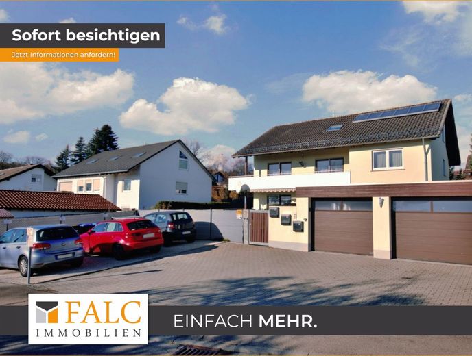 2-Familienhaus + gemütlicher Dachwohnung, vermietet, sehr gepflegt, großer Garten, Kapitalanlage. – Ansicht von der Straße