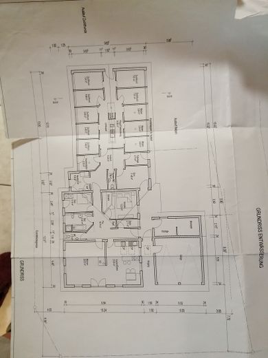 Einfamilienhaus mit gewerbl. Anbau im Außenbereich – Grundriß