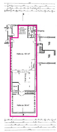 Teil der Halle