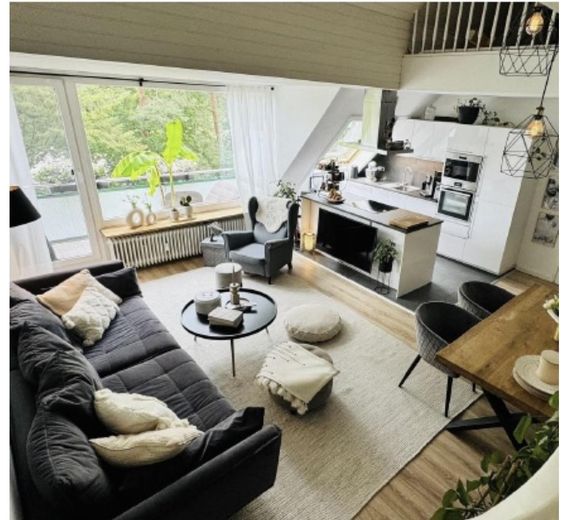 Appartement duplex moderne, lumineux et exclusif à Hummelsbüttel – Photo 1