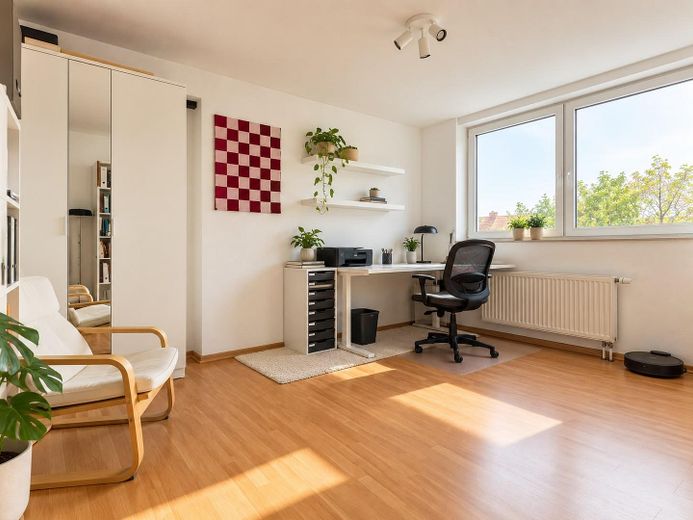 Bellissimo appartamento mansardato di 3 locali con balcone esposto a sud nella Südstadt – Cercasi subentrante dal 01.12. – Arbeitszimmer 
