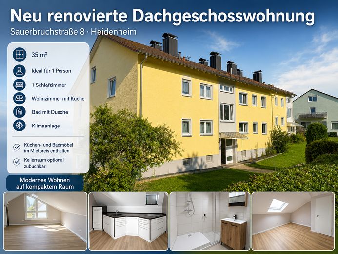 Neu renovierte Dachgeschosswohnung in Heidenheim – Фотографія 13
