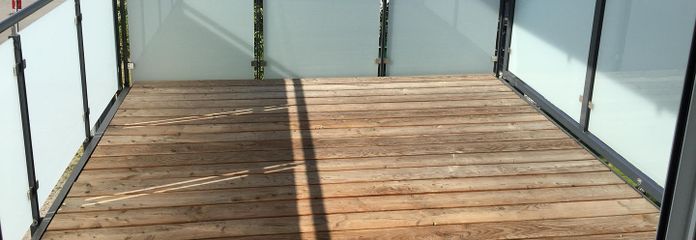 Lichtdurchflutete und neu renovierte 3,5-Zimmer Wohnung mit Terrasse und EBK - Nr. 4 – Terrasse