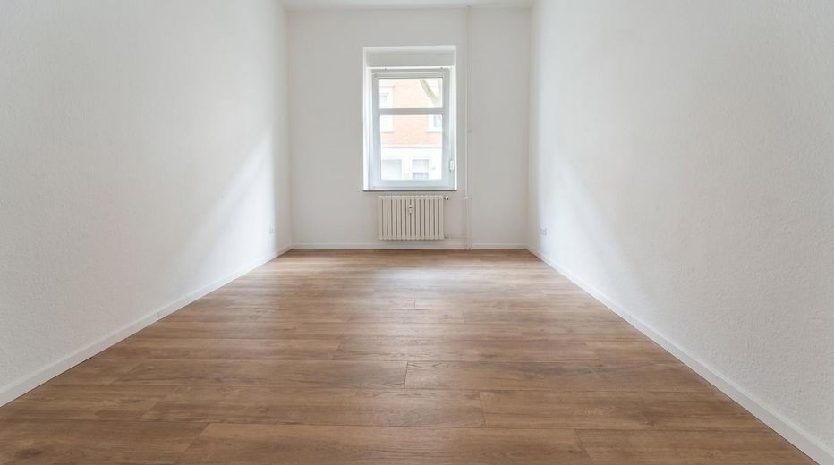 3-room ground-floor apartment with terrace facing the quiet courtyard – flexible layout in Essen-Kray – Schlafzimmer