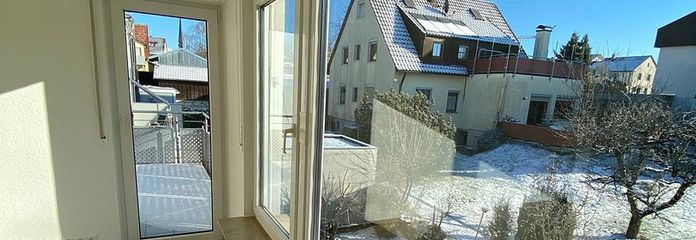 Blick aus dem Wohnzimmer