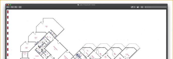 Grundriss Laden 1 / Gewerbe 1