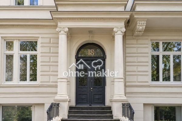 Stilvolle 2 Zimmer Altbauwohnung in der Belleetage in Hamburg-Harvestehude -