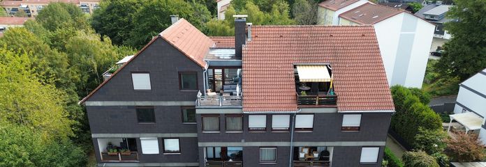 Appartement en duplex avec cheminée et terrasse sur le toit │ Votre nouvel appartement au-dessus des toits de Leverkusen – Objekt │ Außenfoto