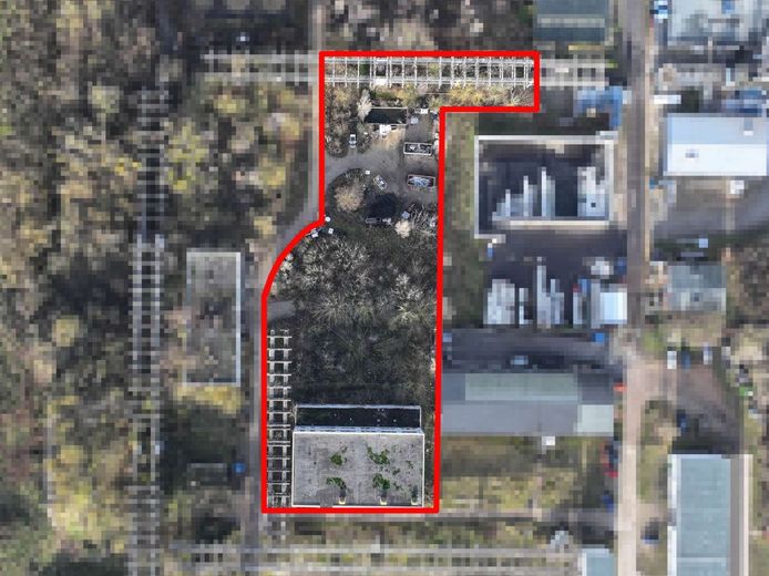 Provisionsfreies Gewerbeareal 3 Etagen a1.000 kg/m² Traglast -4.564 m²- am Industriepark Schönebeck – Vogelperspektive