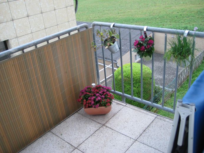 Helle 2 ZKB Wohnung, Balkon, Badezimmer mit Fenster, Einbauküche VB, Keller, Stellplatz – Balkon