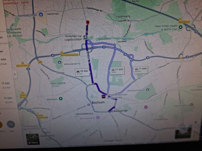 Gewerbe-/Lagerhalle in optimaler Verkehrslage (KG) – Lage in Bochum
