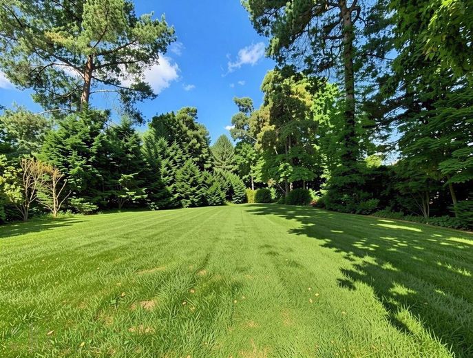 Dahlwitz-Hoppegarten - 800 m² Topgrundstück in Waldesruh für Ihr Traumhaus vor den Toren Berlins – Gartengestaltung - (KI generiert)