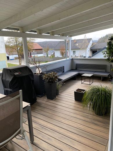 120 m² Familienwohnung mit XXL-Balkon, Doppelgarage, Wallbox, nahe Ingolstadt – XXL Balkon