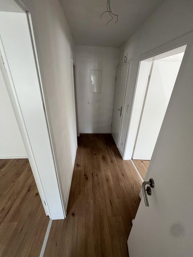 Frisch renovierte/sanierte, helle 2-Zimmerwohnung m. Wohnküche + Tageslicht-Duschbad – Flur