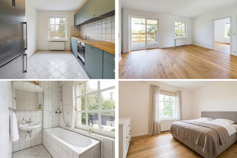 Einzigartiger Resthof / Schwinger Yachthafen / 3 Wohneinheiten, Reitanlage & Pferdestall / Stade – Obergeschosswohnung