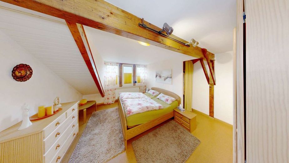 Einzigartige Architektenvilla am Waldrand bei Zerbst - ein Ort, wo Raum, Licht &amp; Natur verschmelzen – Schlafzimmer 1