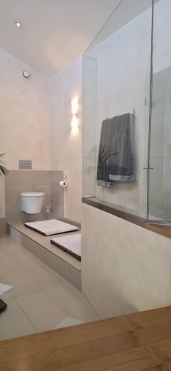 Hochwertiges Architektenhaus mit Wintergarten, Teich und 1.541 m² Grundstück in Albstadt-Tailfingen – Bad mit Dusche und WC