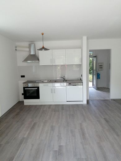 freistehendes Einfamilienhaus mit Einliegerwohnung, saniert und voll möbliert – Küche + Diele Ap. EG Anbau