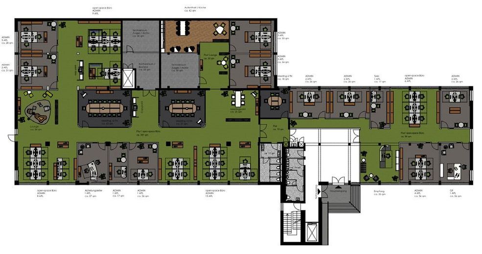 ATIK: Flexible Büroflächen in Neckarau – Grundriss