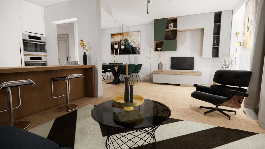 Ekskluzywny 4-pokojowy apartament typu penthouse – nowa inwestycja w Gattendorf – Wohnzimmer