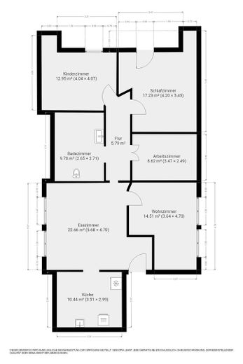 Frisch renovierte 5-Zi.-DG-Wohnung | Balkon | EBK | 85 m² | Schwäbische Alb | provisionsfrei – Grundriss