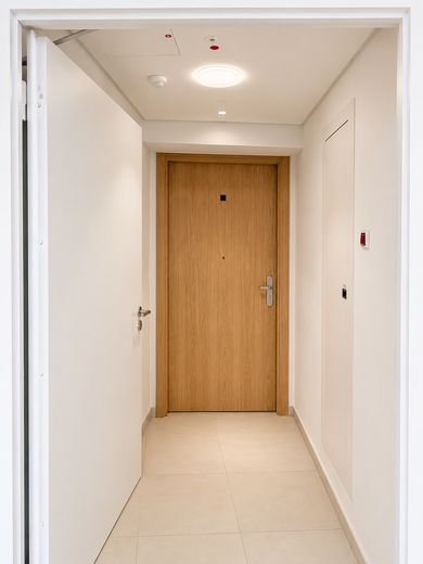 Penthouse in PRÄDIUM Frankfurt – luxury above the rooftops of the Main metropolis – Haustür